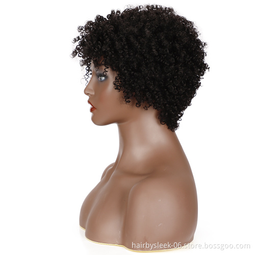Rebecca Short Jerry Curly Wig Human hair Wigs For Black Women Peruvian Remy Bouncy Curly Bob Human Hair Full Wig Natural Hair